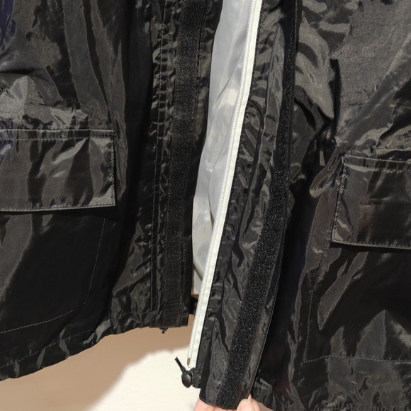 Joe Rocket RS2 Rain Jacket 2X Black Ventilation Vented Waterproof Motorcycle - Picture 7 of 11